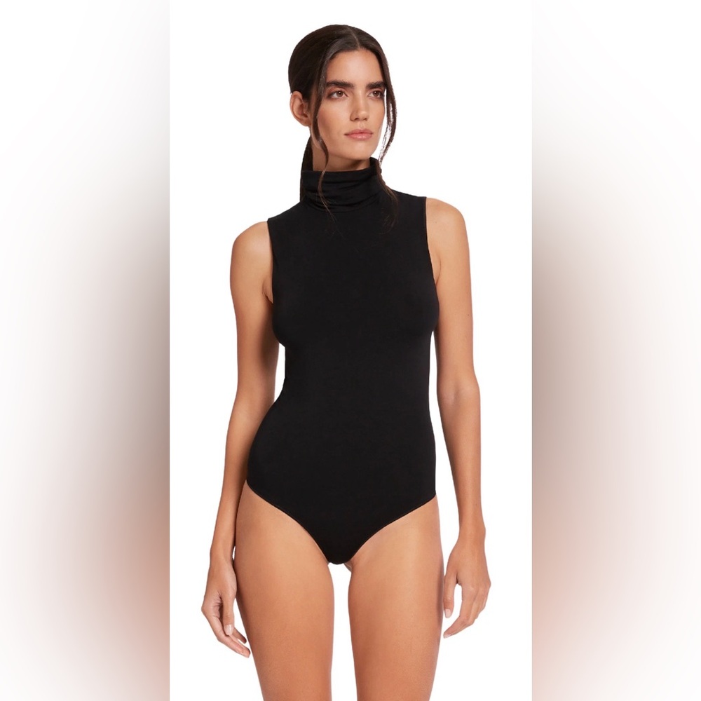 Wolford NWT Viscose String Bodysuit - Black size Medium